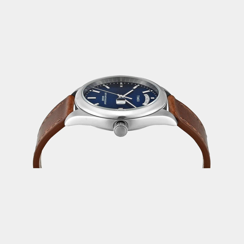 Legacy Men Quartz Blue Dial Analog Leather Watch TWEG27105