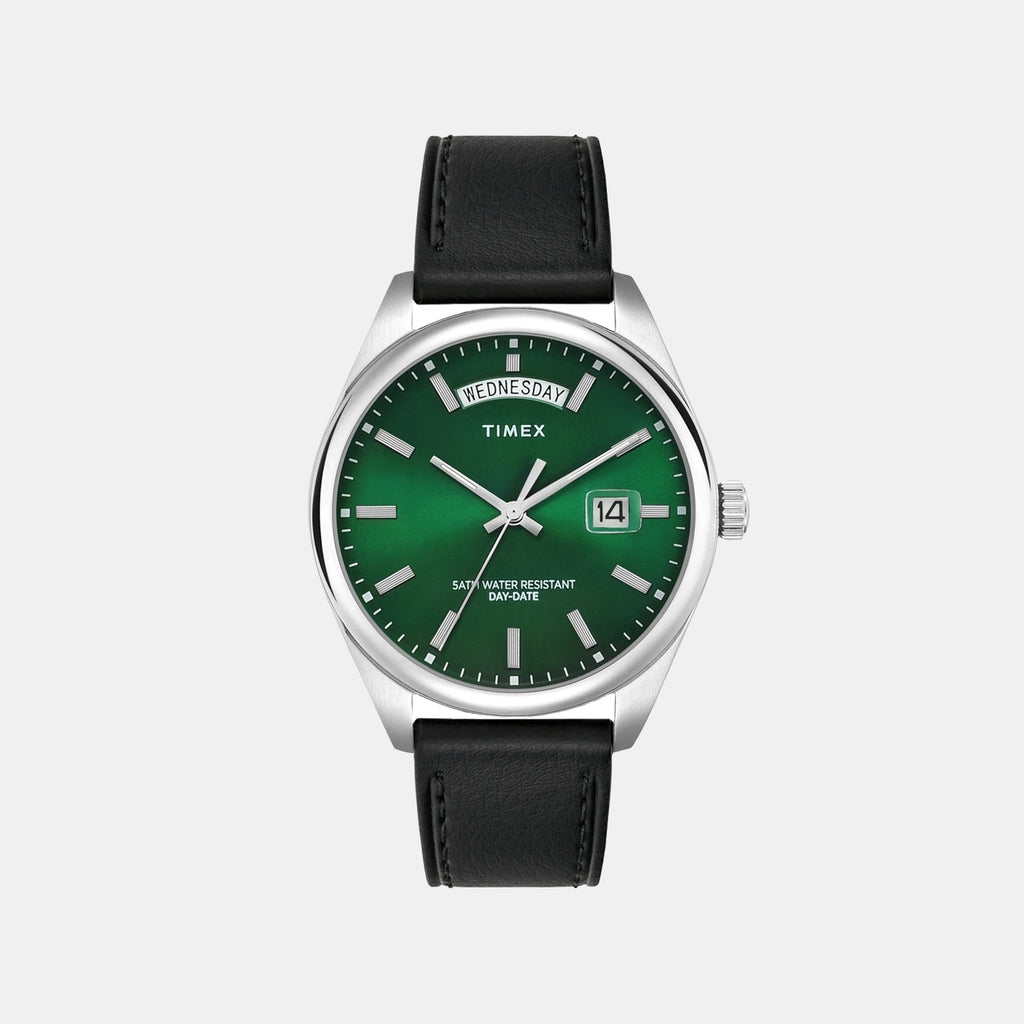 Legacy Men Quartz Green Dial Analog Leather Watch TWEG27106