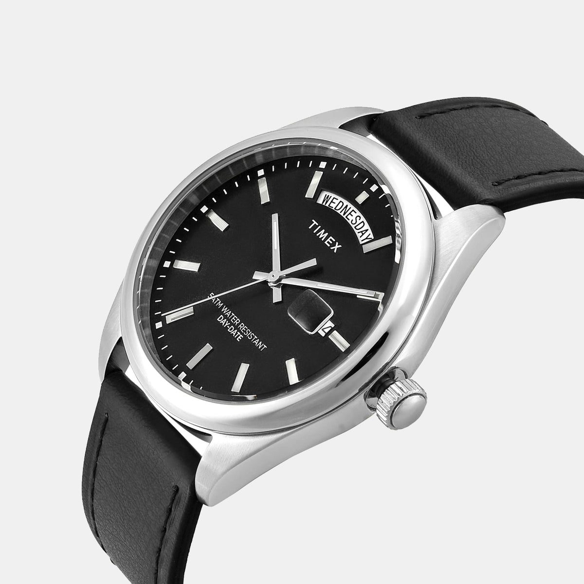 Legacy Men Quartz Black Dial Analog Leather Watch TWEG27107