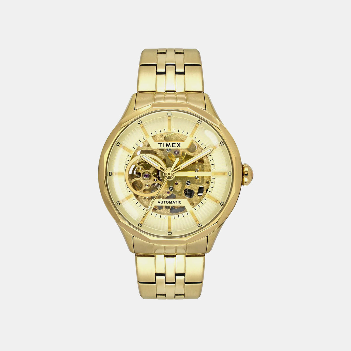 Signio Men Automatic Champagne Dial Analog Stainless Steel Watch TWEG27600
