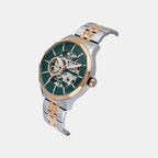 Fashion Men Automatic Green Dial Analog Stainless Steel Watch TWEG27602