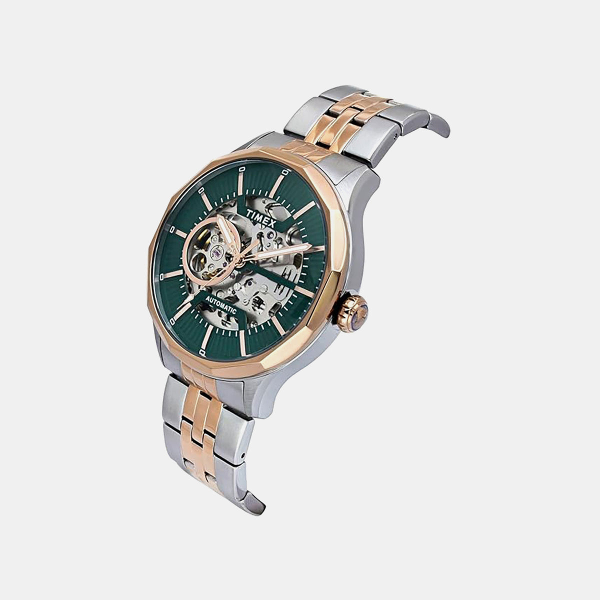 Signio Men Automatic Green Dial Analog Stainless Steel Watch TWEG27602