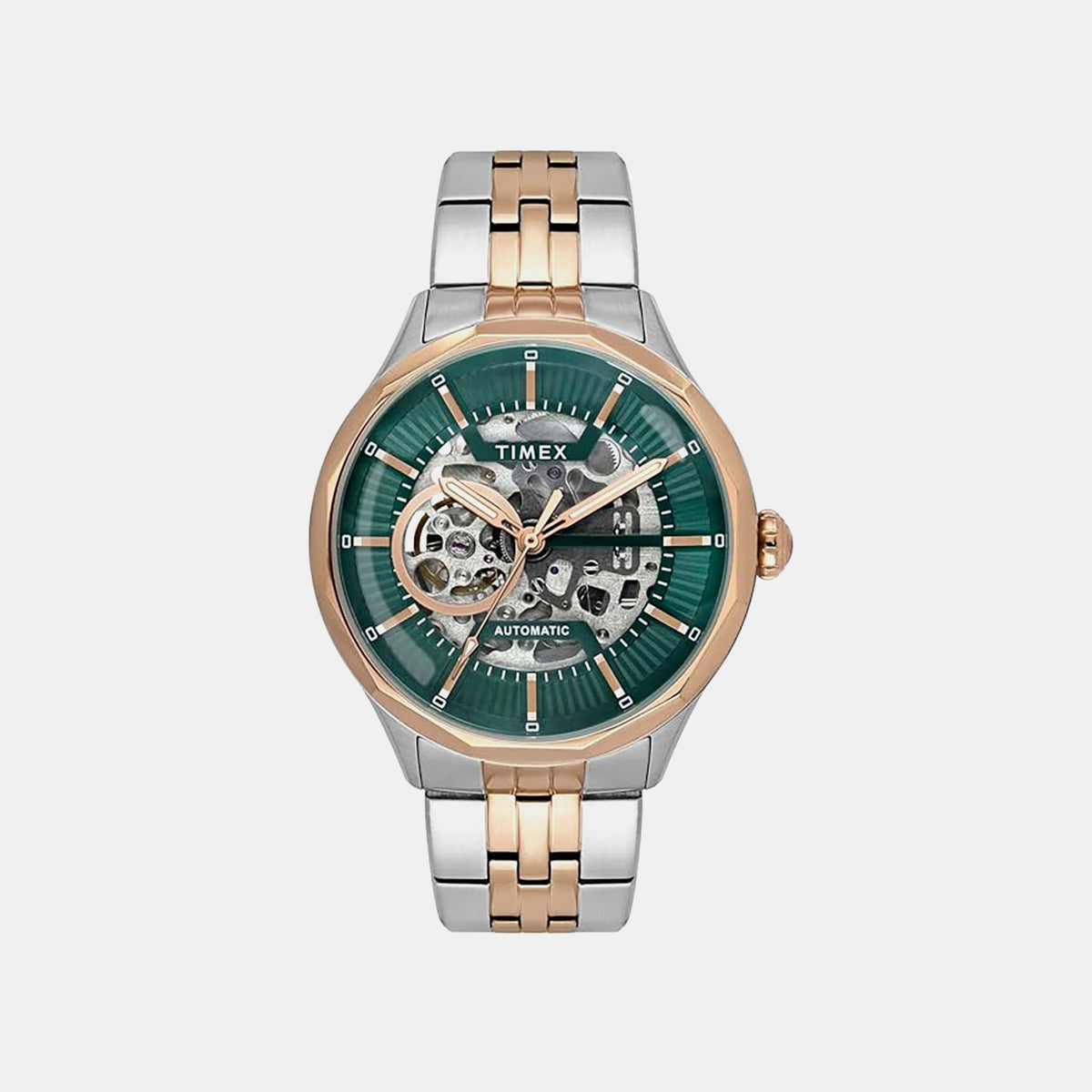 Signio Men Automatic Green Dial Analog Stainless Steel Watch TWEG27602