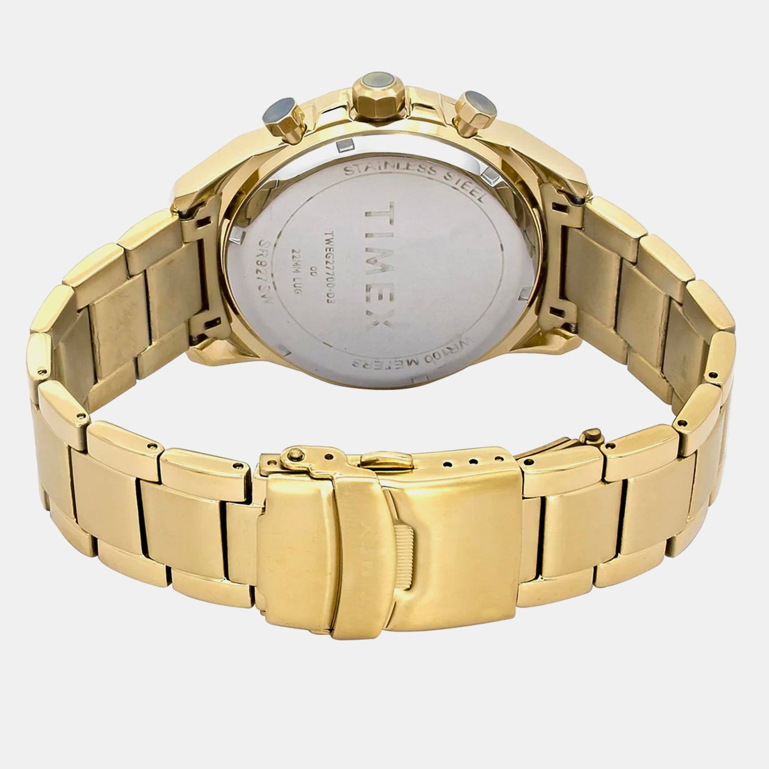 Fashion Men Quartz Green Dial Multi-Function Stainless Steel Watch TWEG27700