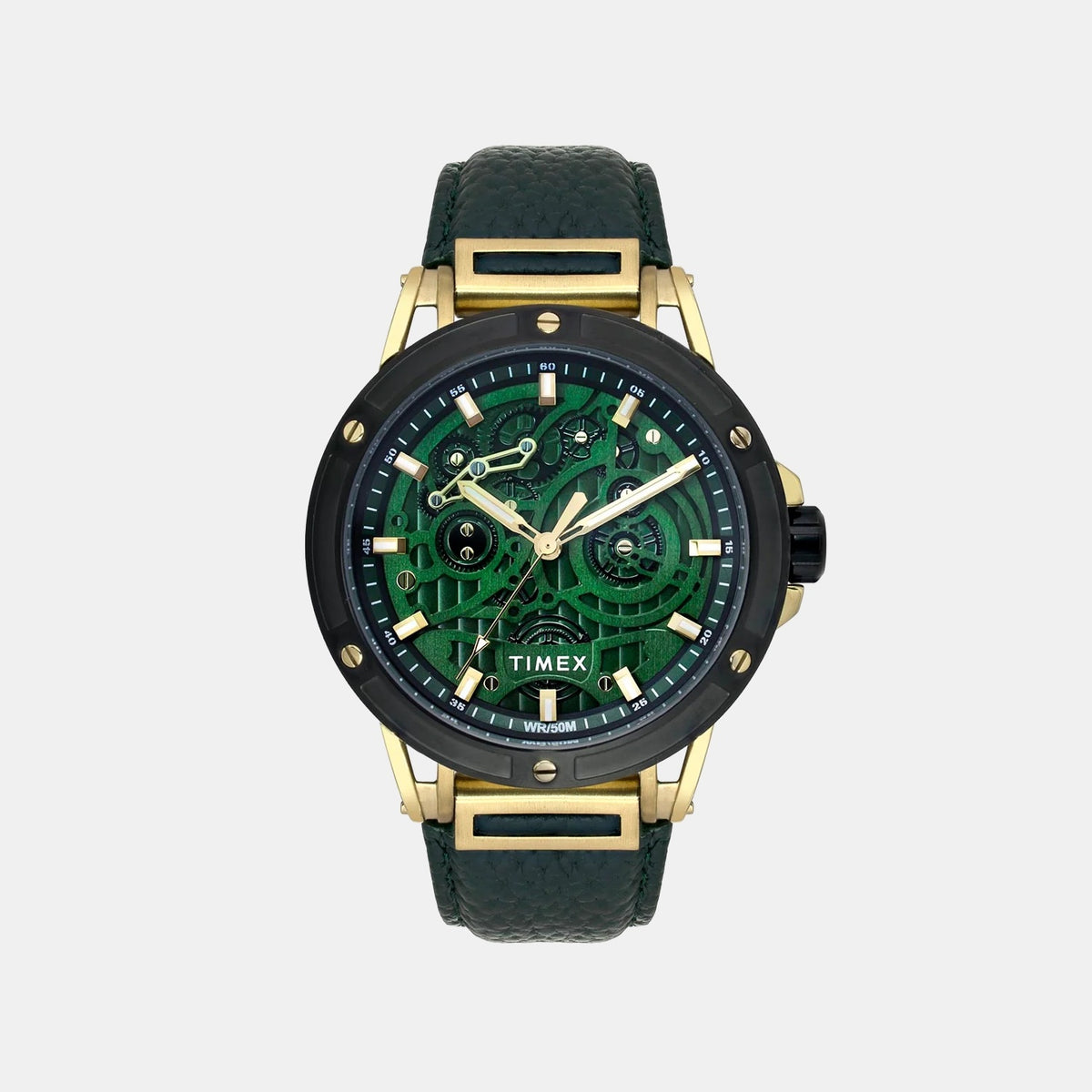 Signio Men Quartz Green Dial Analog Leather Watch TWEG27800