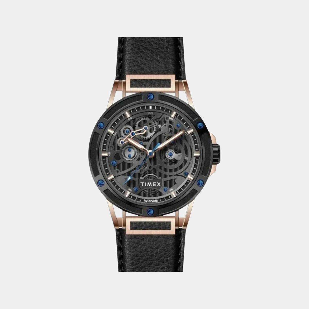Signio Men Quartz Black Dial Analog Leather Watch TWEG27801