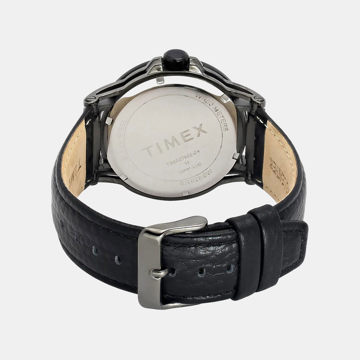 Signio Men Quartz Black Dial Analog Leather Watch TWEG27802