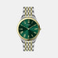 Fashion Men Quartz Green Dial Analog Stainless Steel Watch TWEG27903