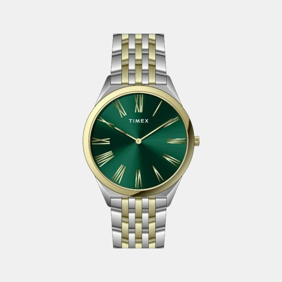 Signio Men Quartz Green Dial Analog Stainless Steel Watch TWEG27903