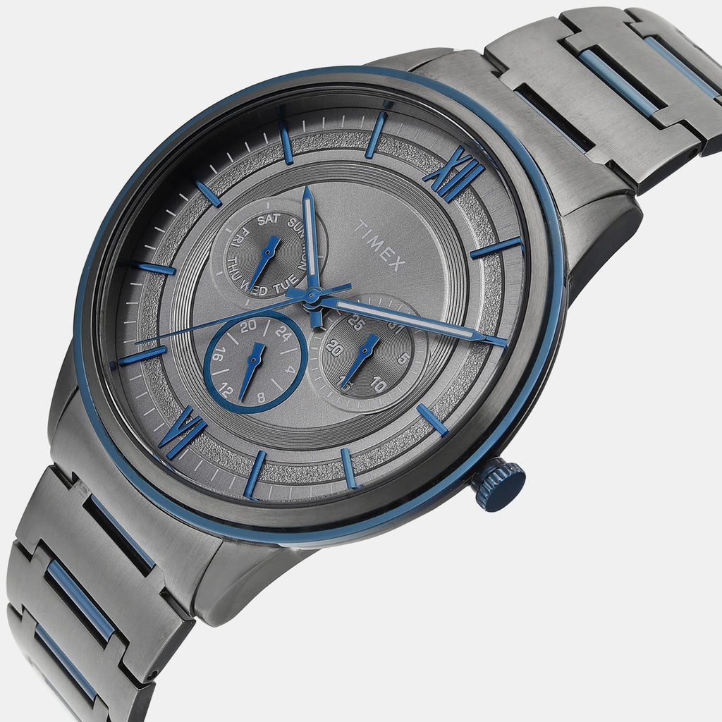 Signio Men Quartz Dial Multi-Function Stainless Steel Watch TWEG28003