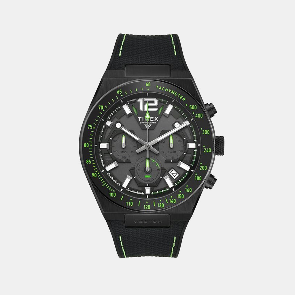 Vector Men Quartz Dial Chronograph Leather Watch TWEG30800