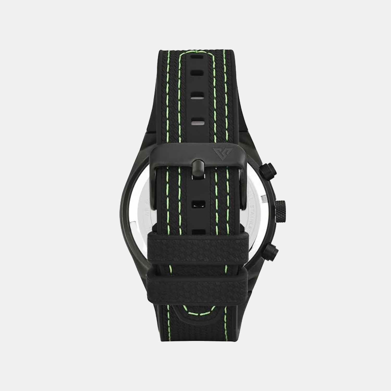 Vector Men Quartz Black Dial Chronograph Leather Watch TWEG30800