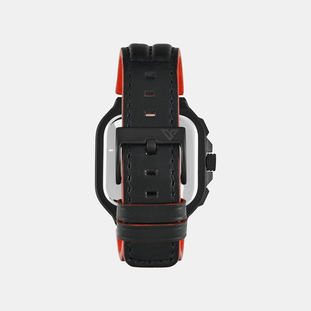 Vector Men Quartz Black Dial Chronograph Leather Watch TWEG30900