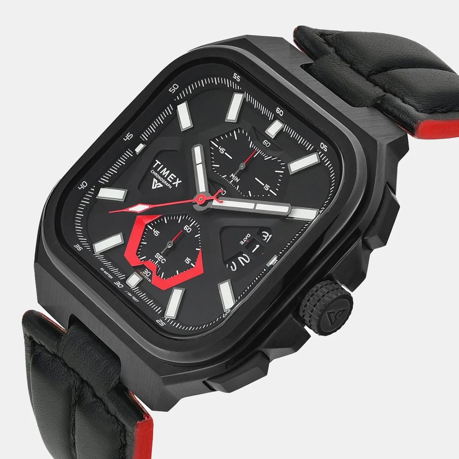 Vector Men Quartz Dial Chronograph Leather Watch TWEG30900