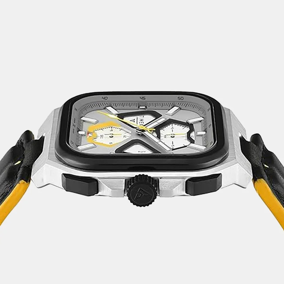 Vector Men Quartz Silver Dial Multi-Function Leather Watch TWEG30901