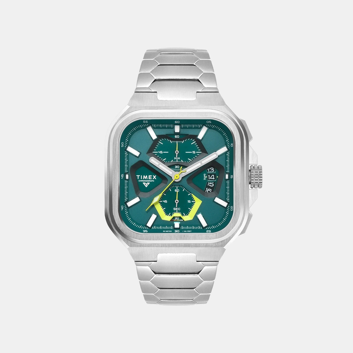 Vector Men Quartz Green Dial Multi-Function Stainless Steel Watch TWEG30902