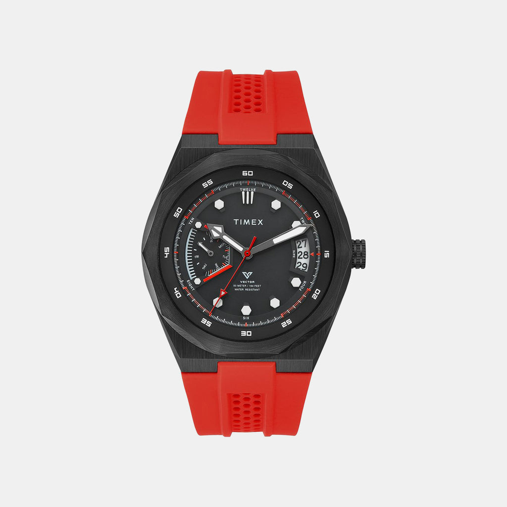Vector Men Quartz Dial Analog Silicone Watch TWEG31001