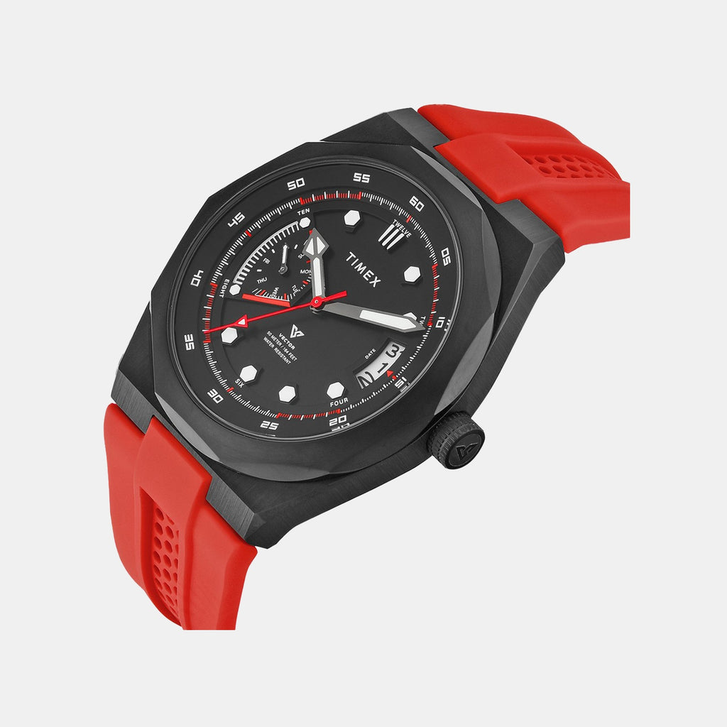 Vector Men Quartz Dial Analog Silicone Watch TWEG31001