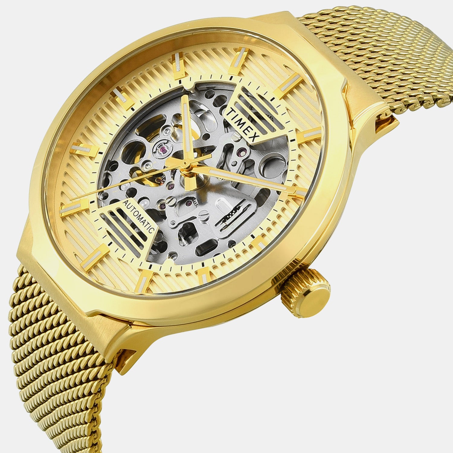 Signio Men Quartz Champagne Dial Analog Stainless Steel Watch TWEG31500