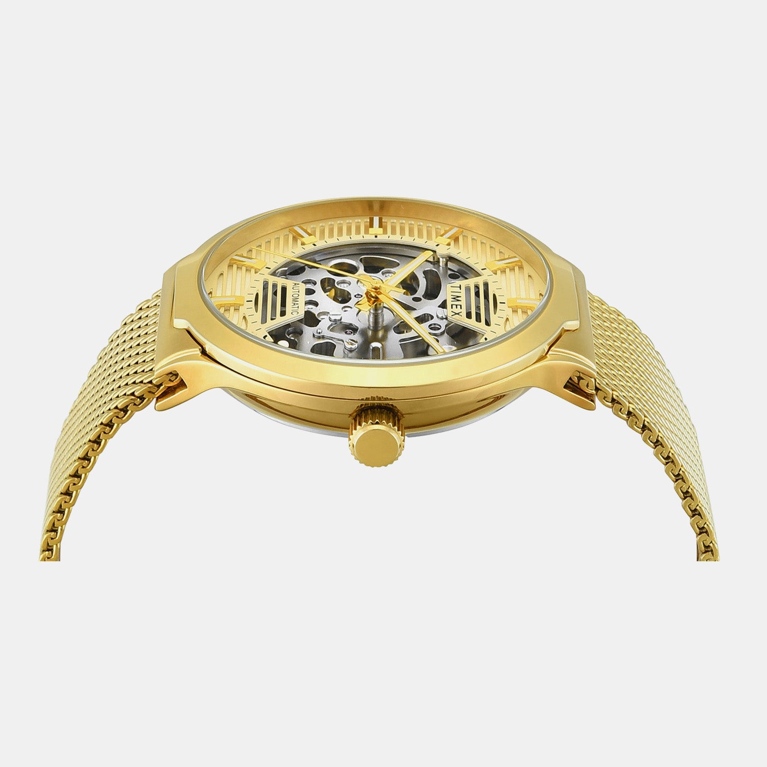 Signio Men Quartz Champagne Dial Analog Stainless Steel Watch TWEG31500