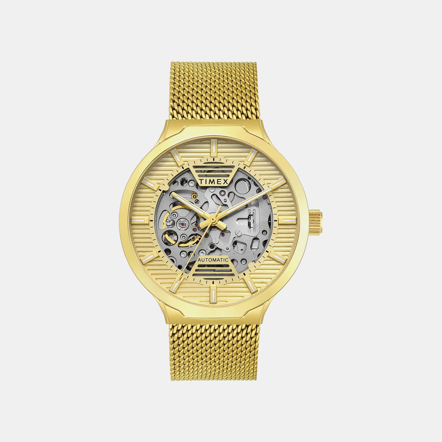 Signio Men Quartz Champagne Dial Analog Stainless Steel Watch TWEG31500