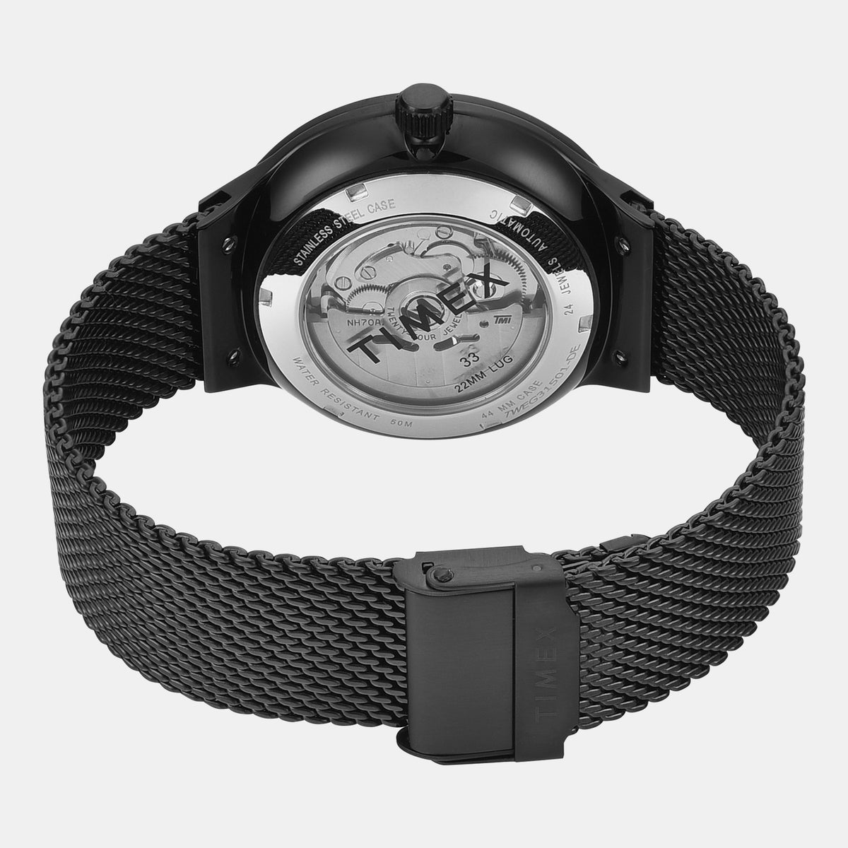 Signio Men Automatic Black Dial Analog Stainless Steel Watch TWEG31501