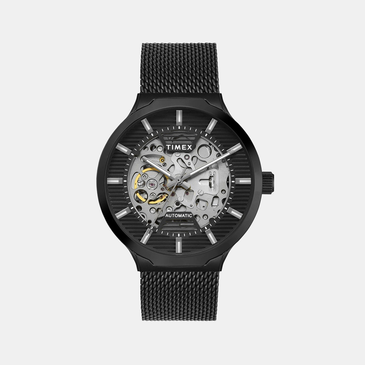Signio Men Automatic Black Dial Analog Stainless Steel Watch TWEG31501