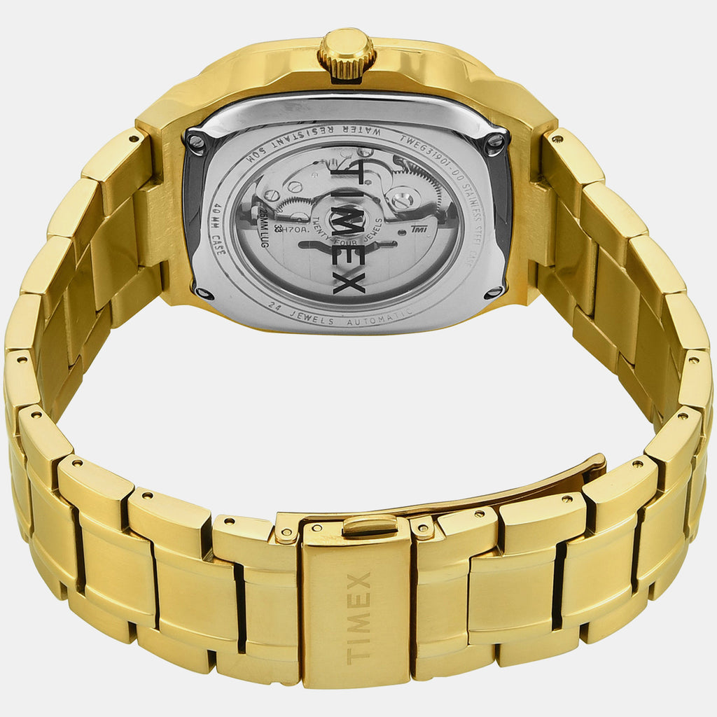 Signio Men Automatic Green Dial Analog Stainless Steel Watch TWEG31901