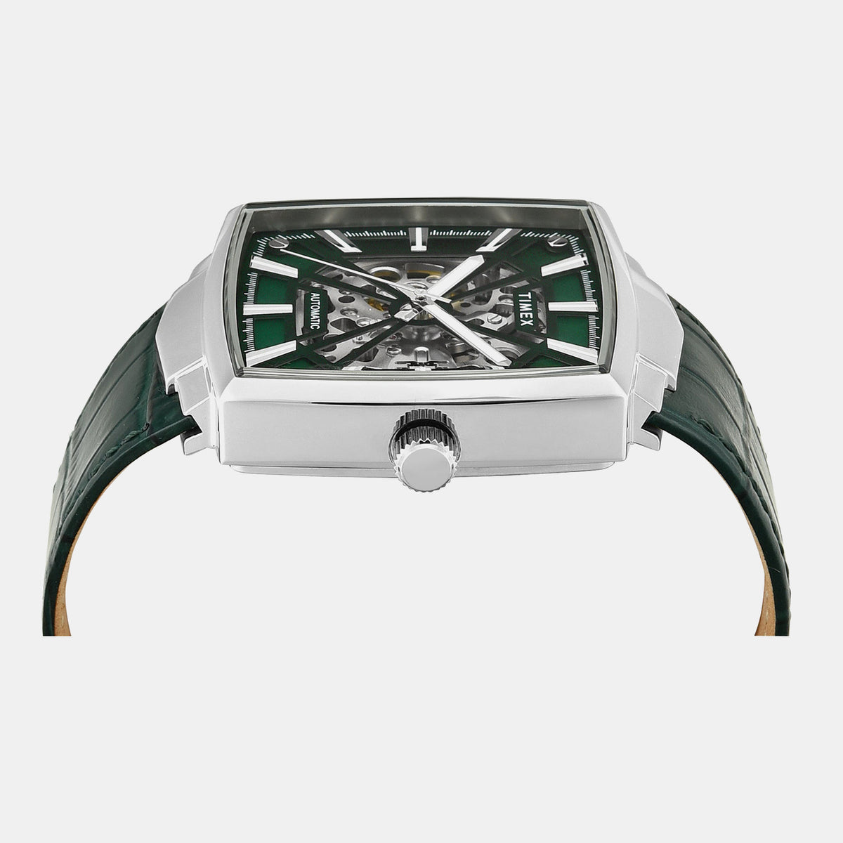 Signio Men Automatic Green Dial Analog Leather Watch TWEG32000
