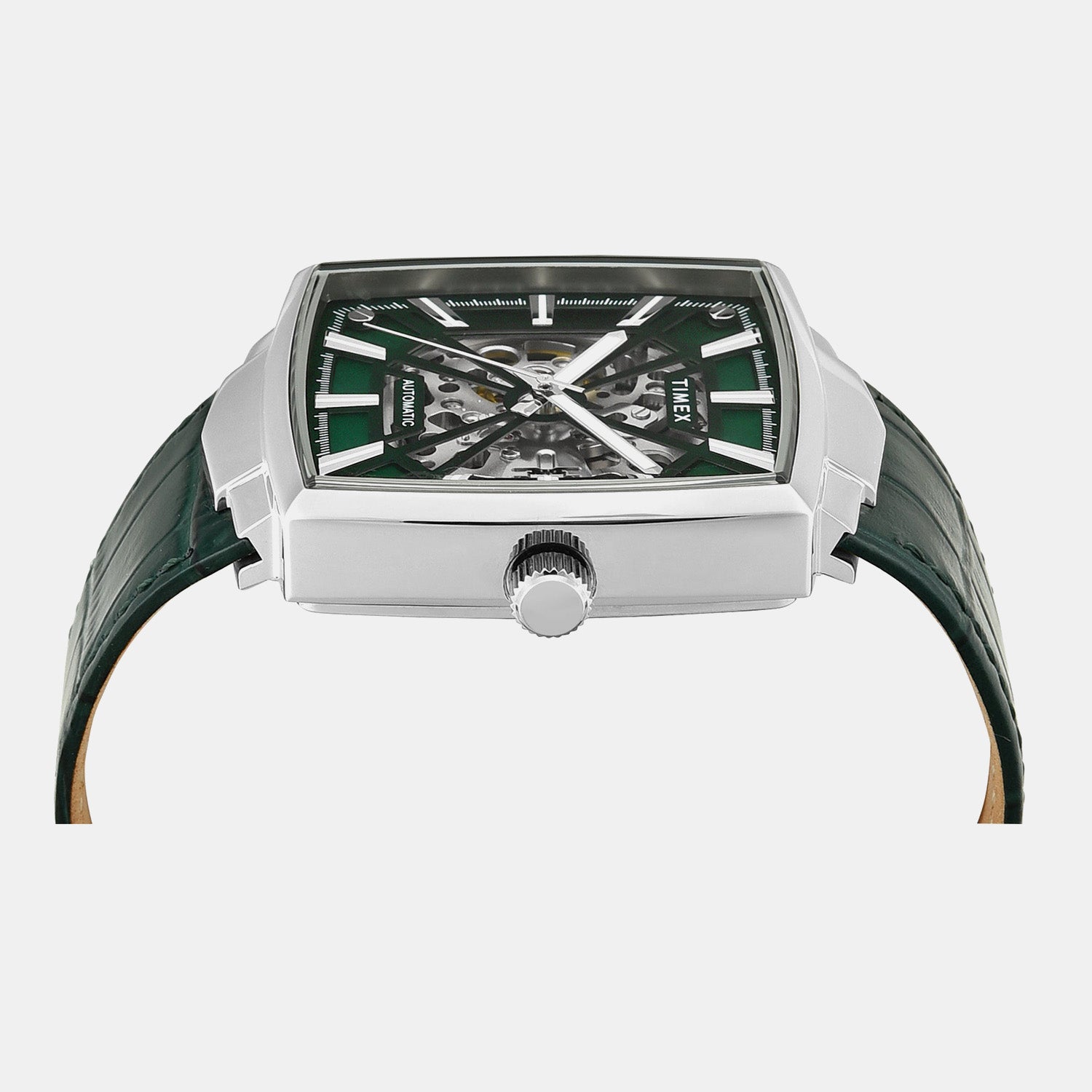 Signio Men Automatic Green Dial Analog Leather Watch TWEG32000