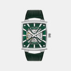 Signio Men Automatic Green Dial Analog Leather Watch TWEG32000
