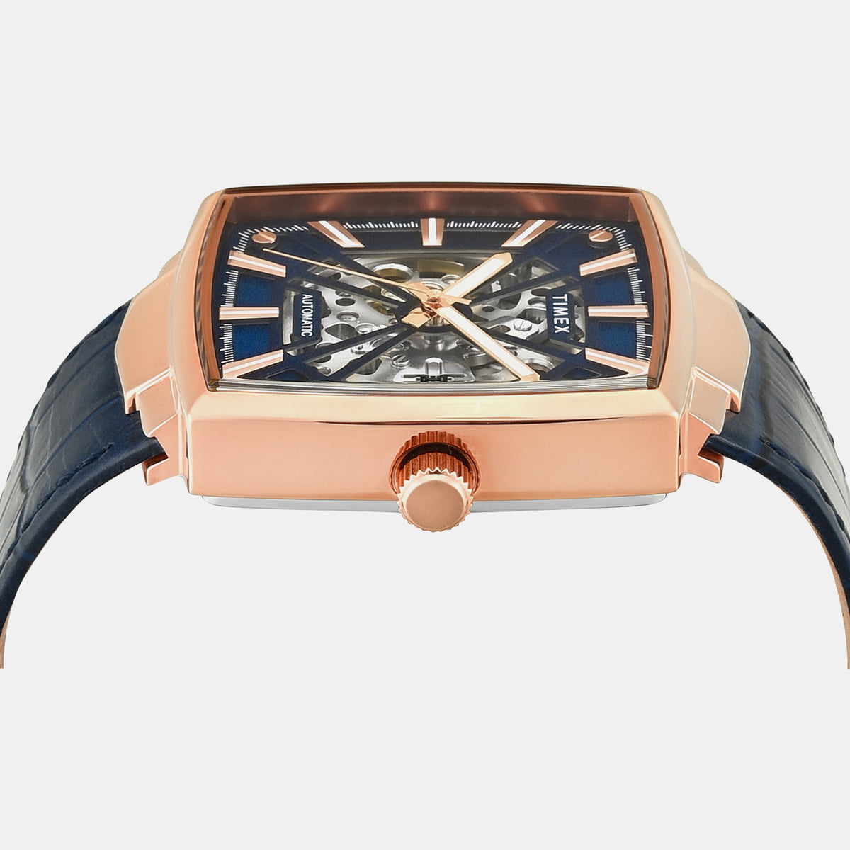 Signio Men Automatic Blue Dial Analog Leather Watch TWEG32001