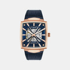 Signio Men Automatic Blue Dial Analog Leather Watch TWEG32001