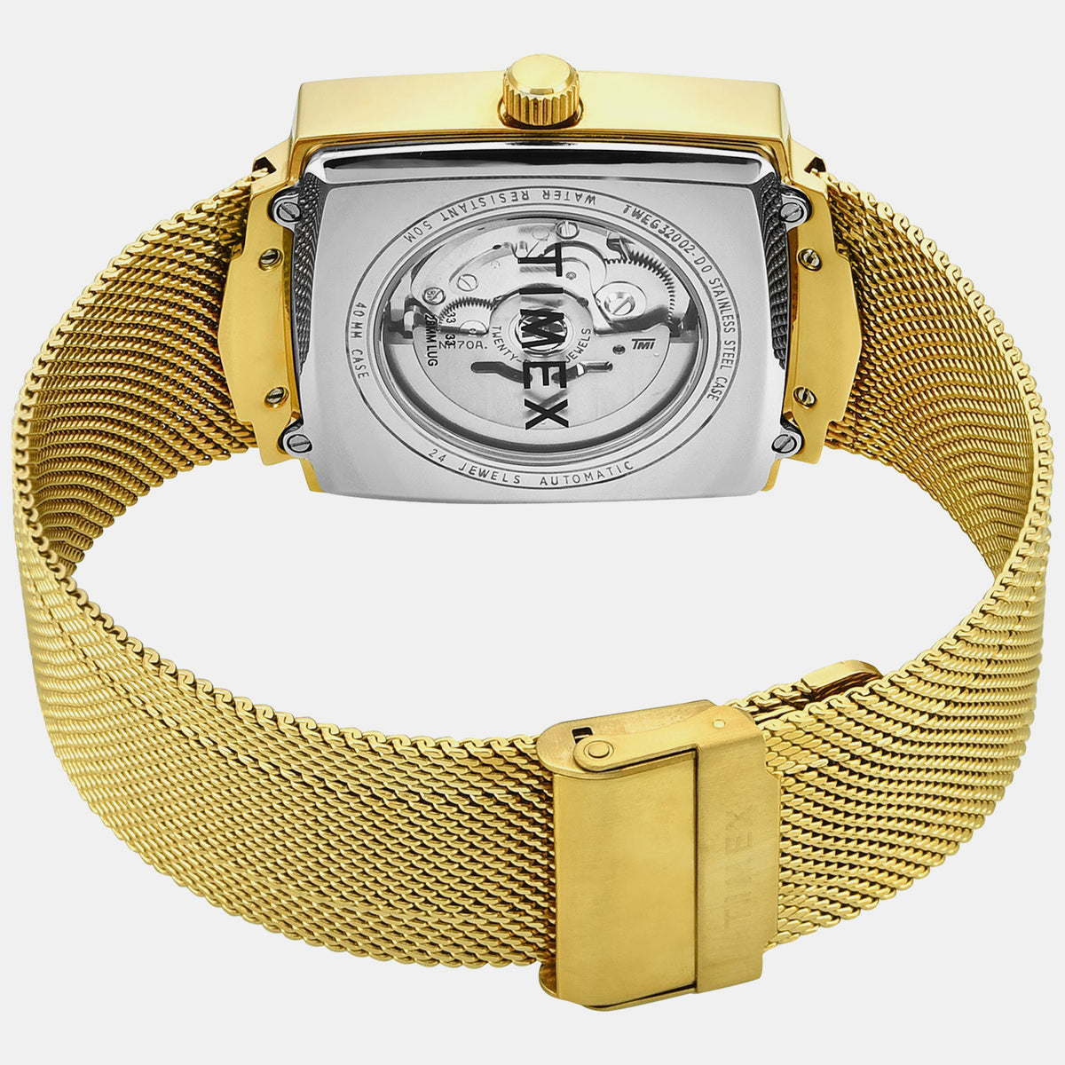 Signio Men Automatic Silver Dial Analog Mesh Watch TWEG32002
