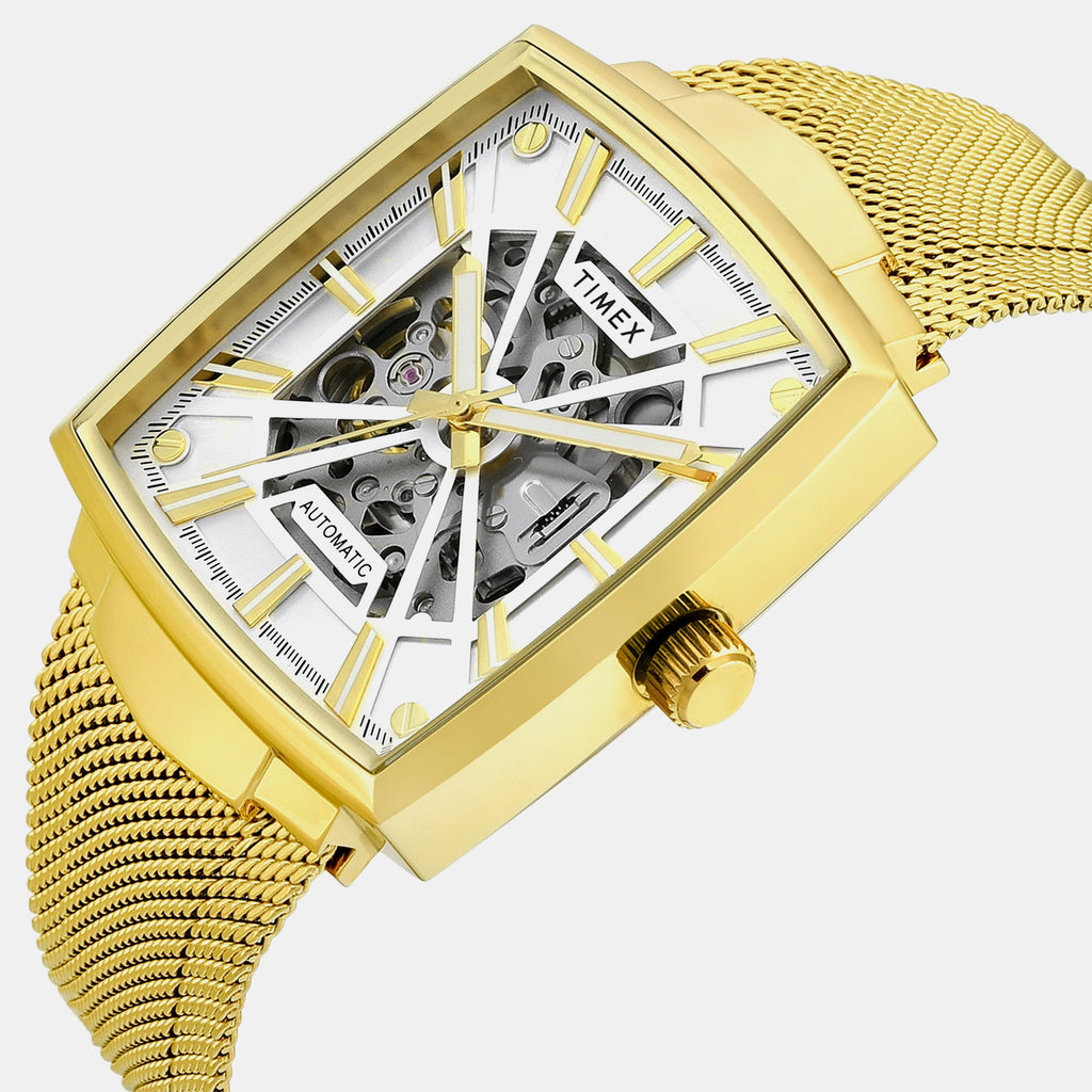 Signio Men Automatic Silver Dial Analog Mesh Watch TWEG32002