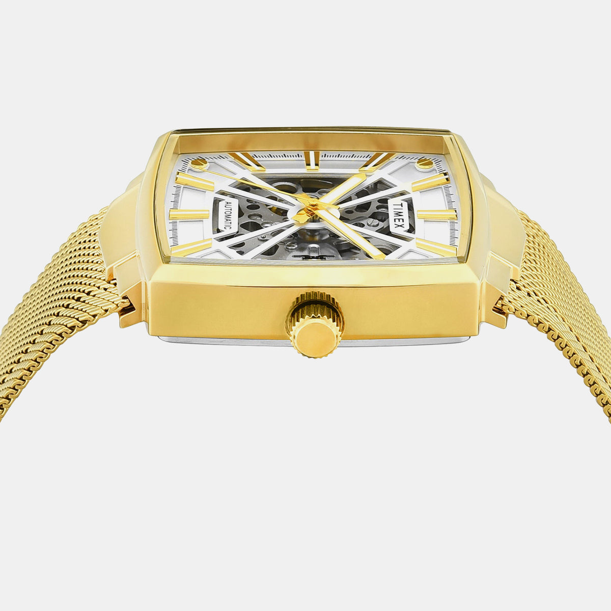Signio Men Automatic Silver Dial Analog Mesh Watch TWEG32002