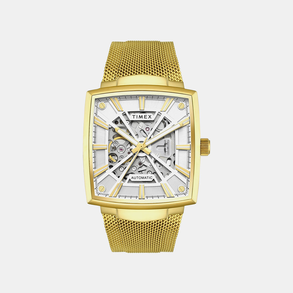 Signio Men Automatic Silver Dial Analog Mesh Watch TWEG32002