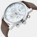 Trendline Men Quartz Blue Dial Multi-Function Leather Watch TWEG32200