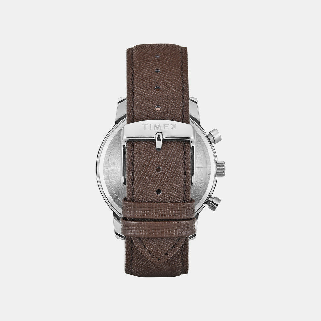 Trendline Men Quartz Blue Dial Multi-Function Leather Watch TWEG32200