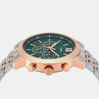 Trendline Men Quartz Green Dial Multi-Function Stainless Steel Watch TWEG32201