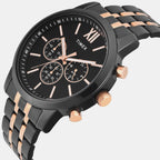 Trendline Men Quartz Black Dial Chronograph Stainless Steel Watch TWEG32202