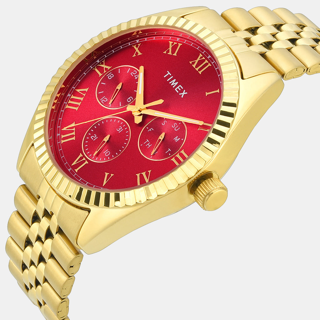 Trendline Men Quartz Red Dial Multi-Function Watch TWEG33305