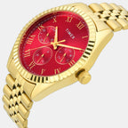 Trendline Men Quartz Red Dial Multi-Function Watch TWEG33305
