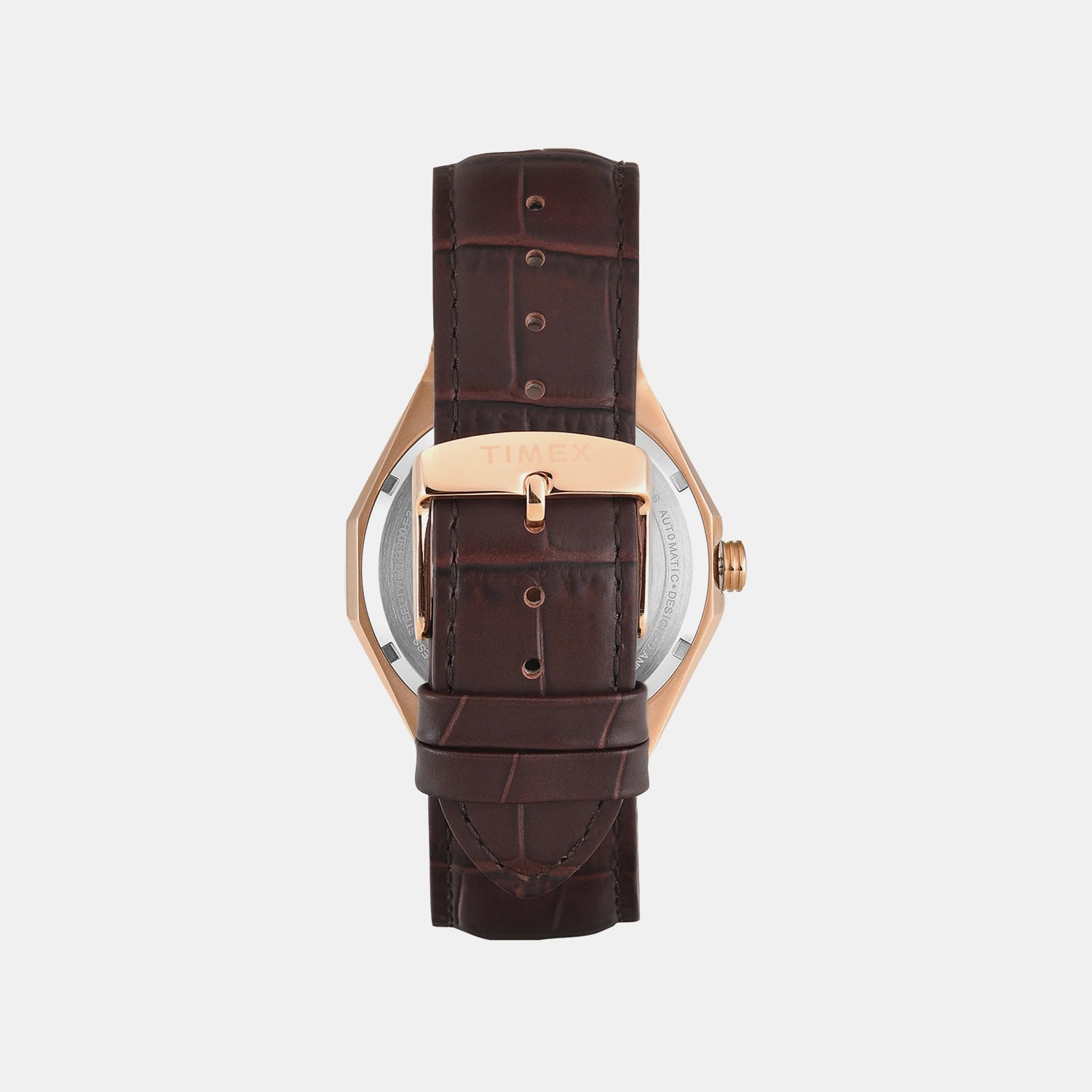 Signio Men Automatic Silver Dial Analog Leather Watch TWEG33900