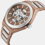 Signio Men Automatic Brown Dial Analog Stainless Steel Watch TWEG33901