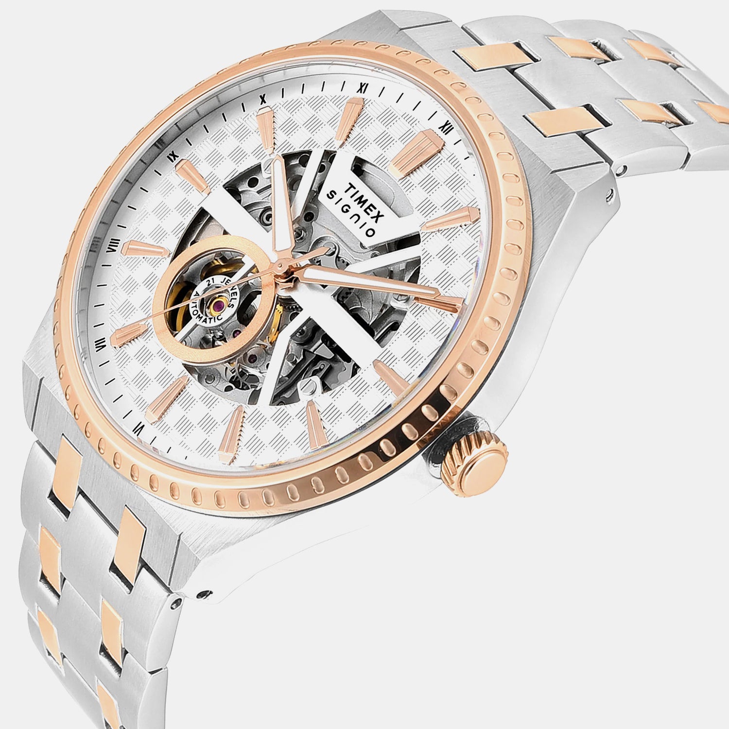 Signio Men Automatic Silver Dial Analog Stainless Steel Watch TWEG34000
