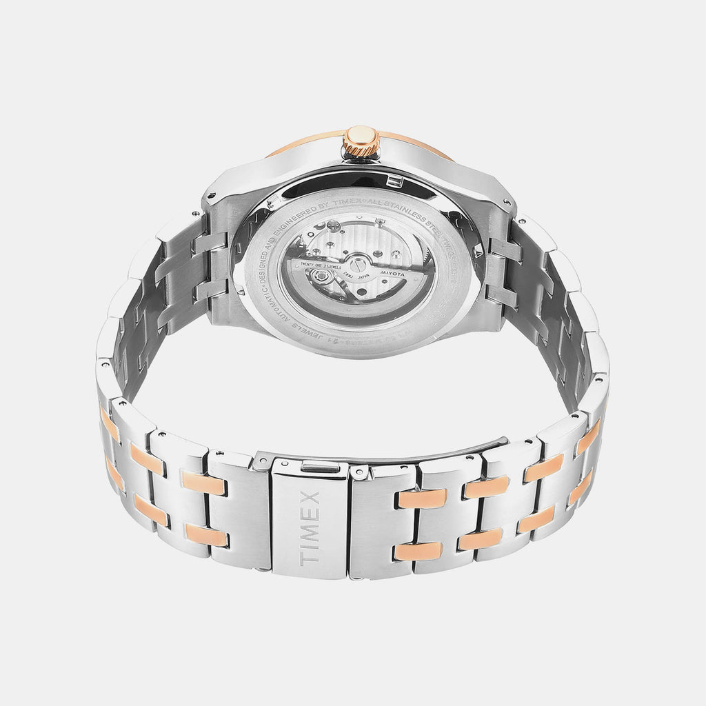 Signio Men Automatic Silver Dial Analog Stainless Steel Watch TWEG34000