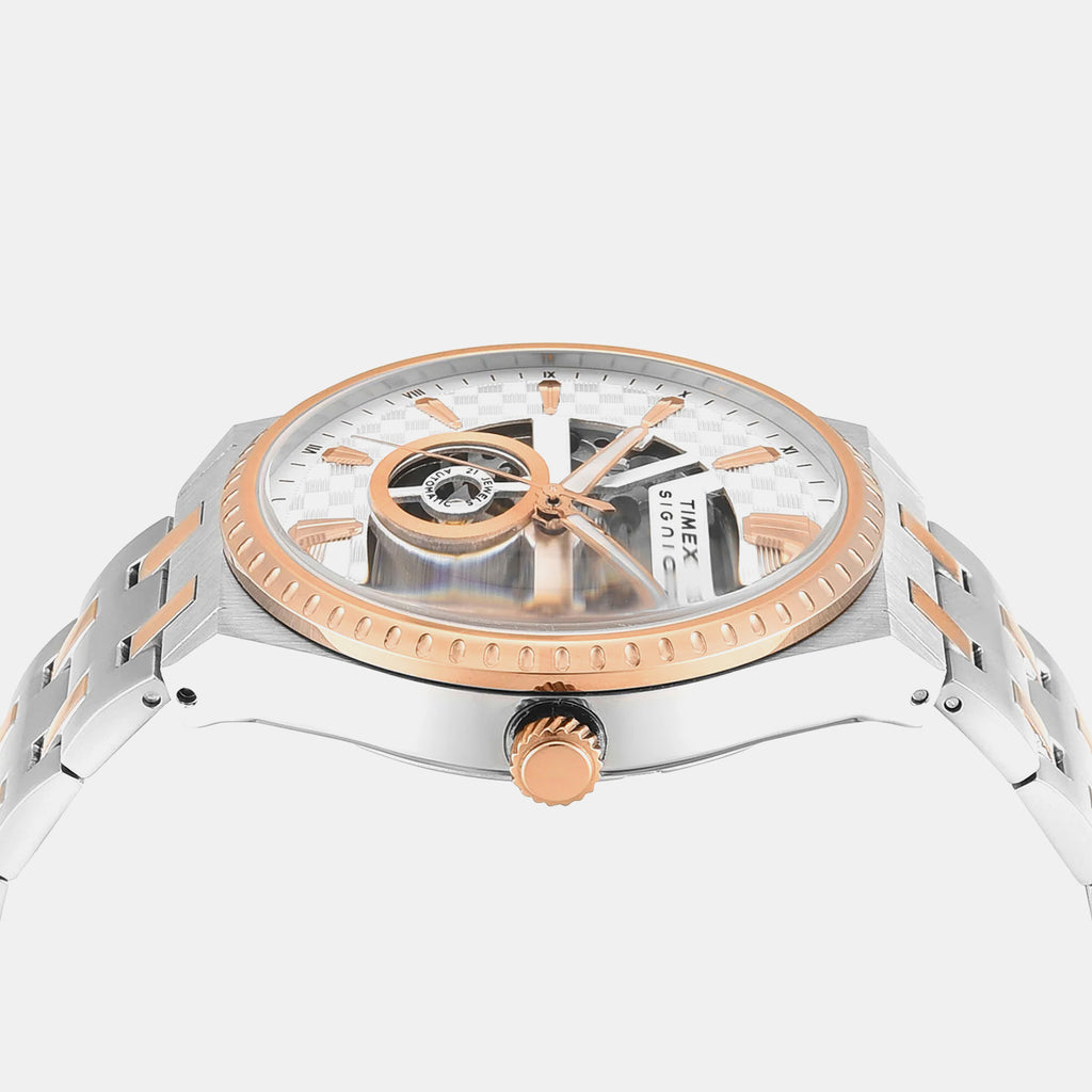 Signio Men Automatic Silver Dial Analog Stainless Steel Watch TWEG34000