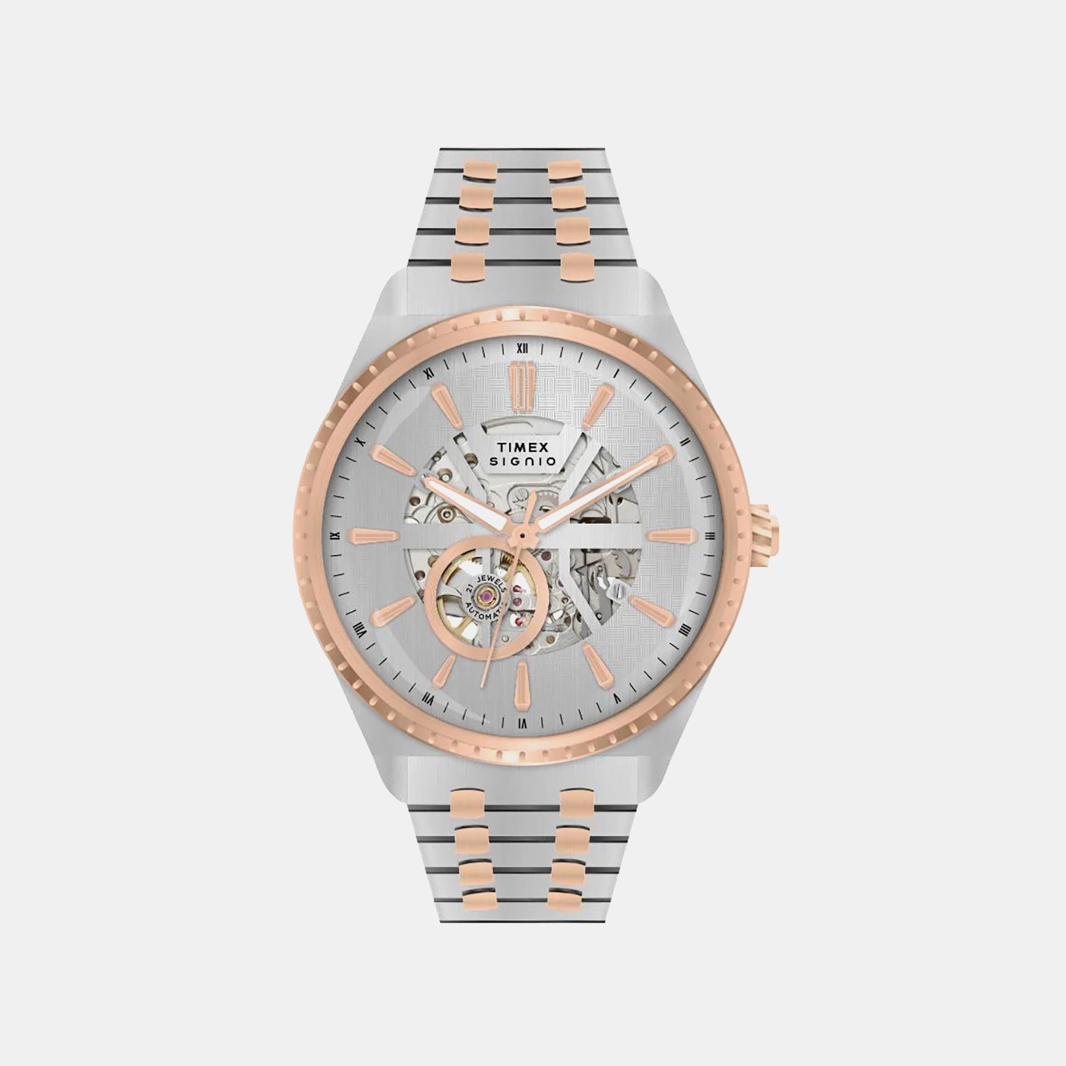 Signio Men Automatic Silver Dial Analog Stainless Steel Watch TWEG34000