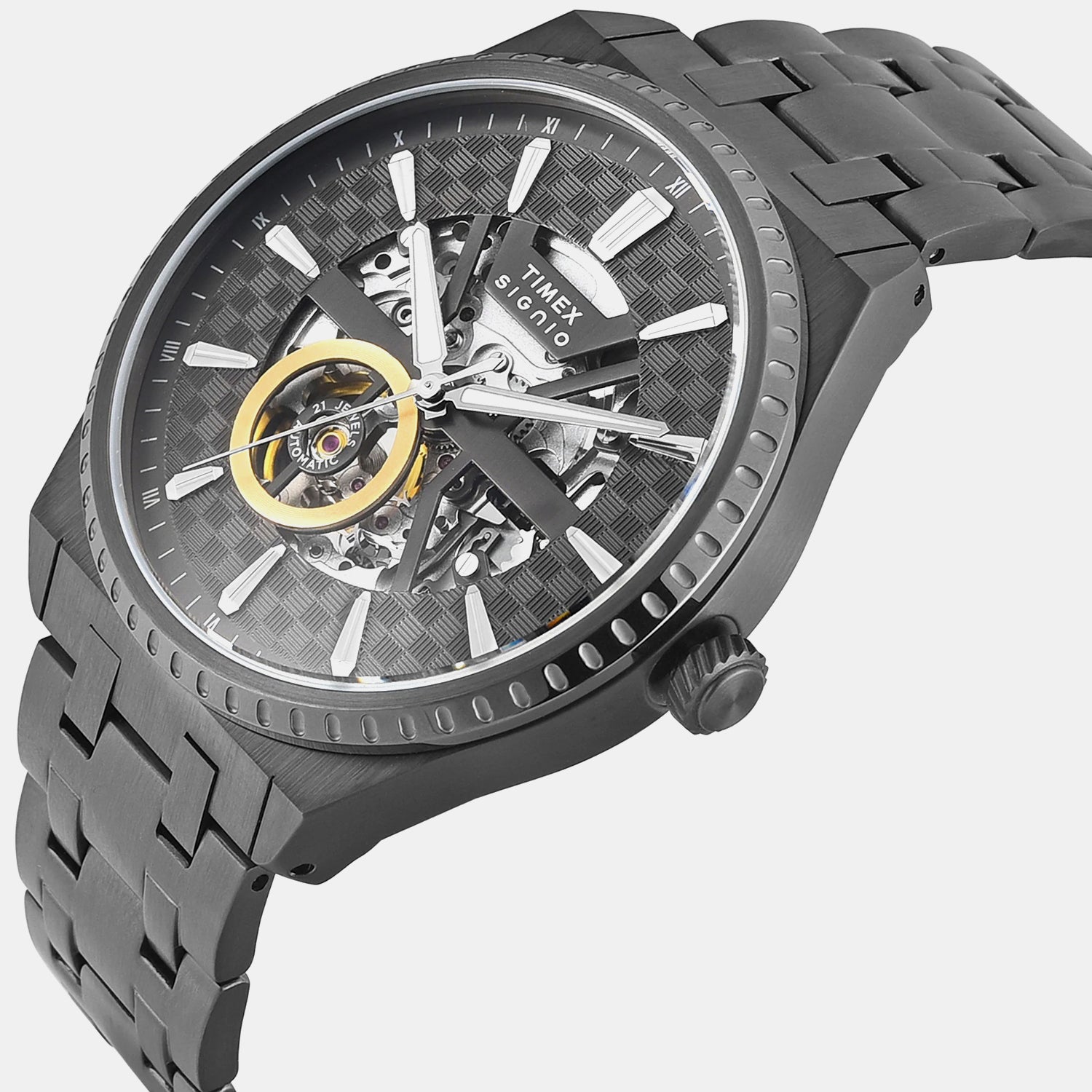 Signio Men Automatic Grey Dial Analog Stainless Steel Watch TWEG34001